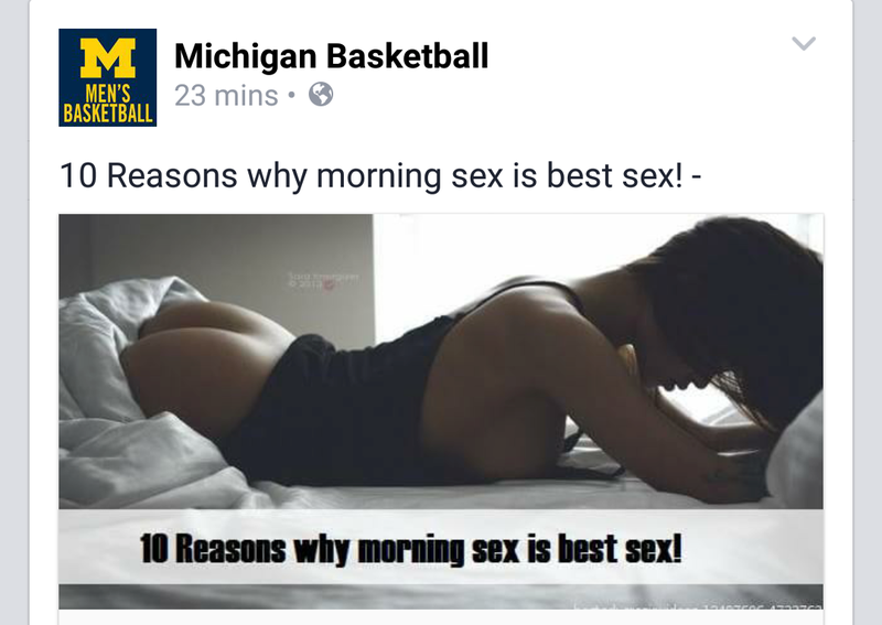 Illustration for article titled Michigan Sports' Facebook Pages Hacked, Overloaded With Butts